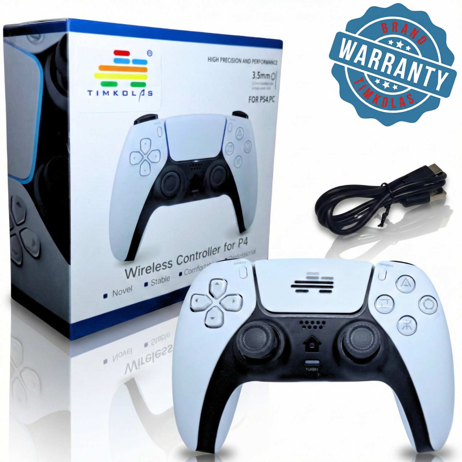 Image of Timkolas Compatible PS4 Z1 Gaming Series Wireless Controller PC & Cloud Gaming Support 13 Bluetooth Gamepad