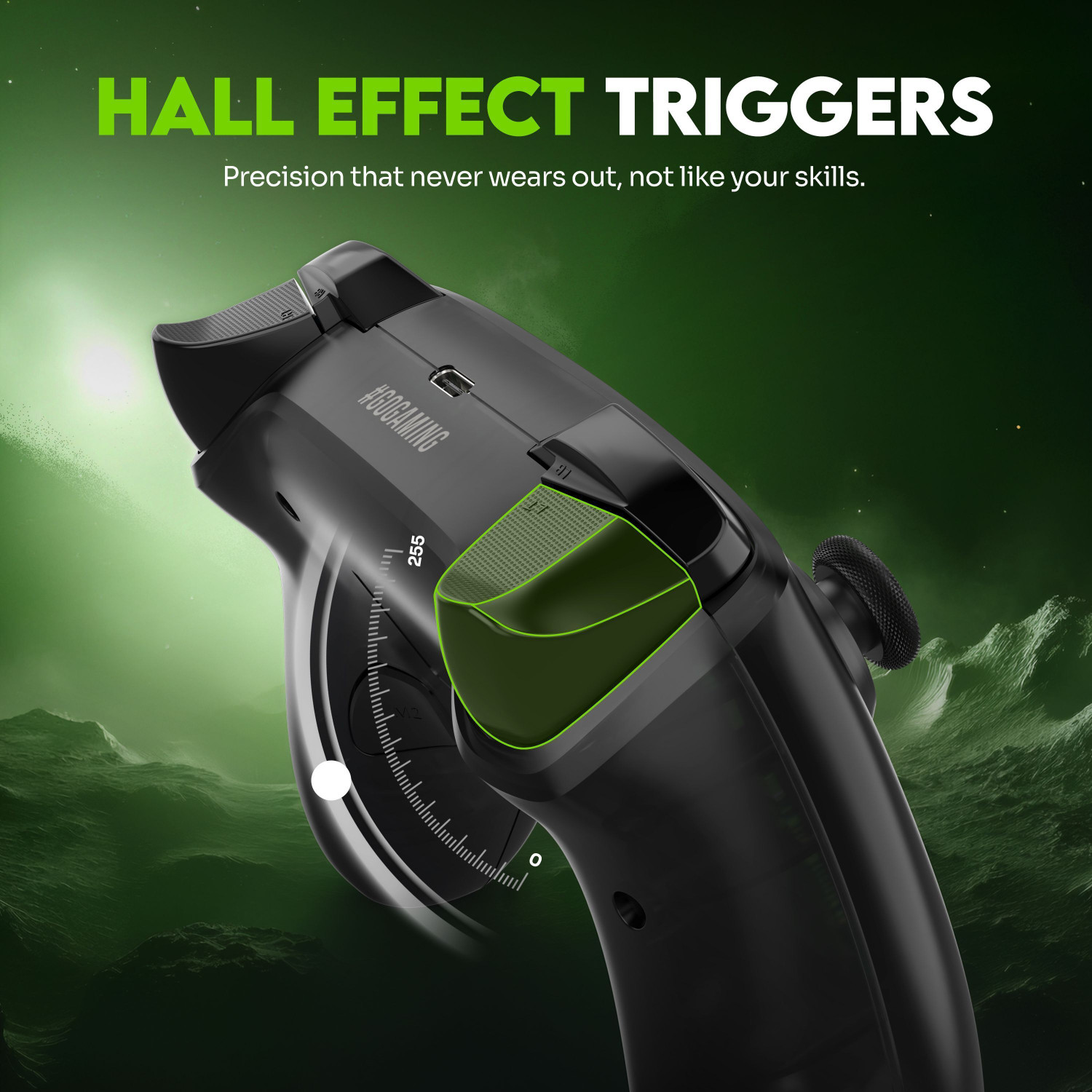 Image of SpinBot Astro GX2 Wireless PC Controller with-1000Hz Poling Rate-Hall Effect-Turbo Mode Gamepad