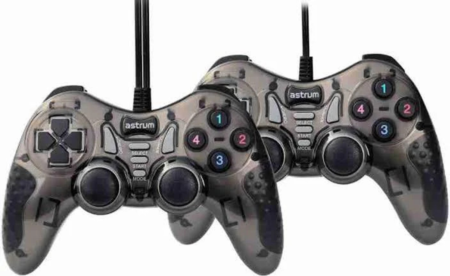 Image of ASTRUM Twin Dual Shock USB Wired Gamepad Joystick USB Gamepad