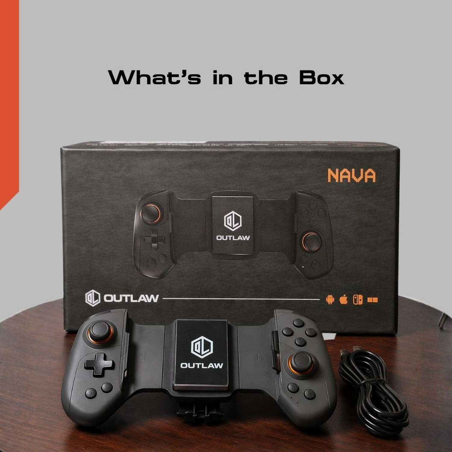 Image of Outlaw Nava Smartphone Gamepad with Hall Effect Joysticks, Semiconductor cooling Bluetooth Gamepad
