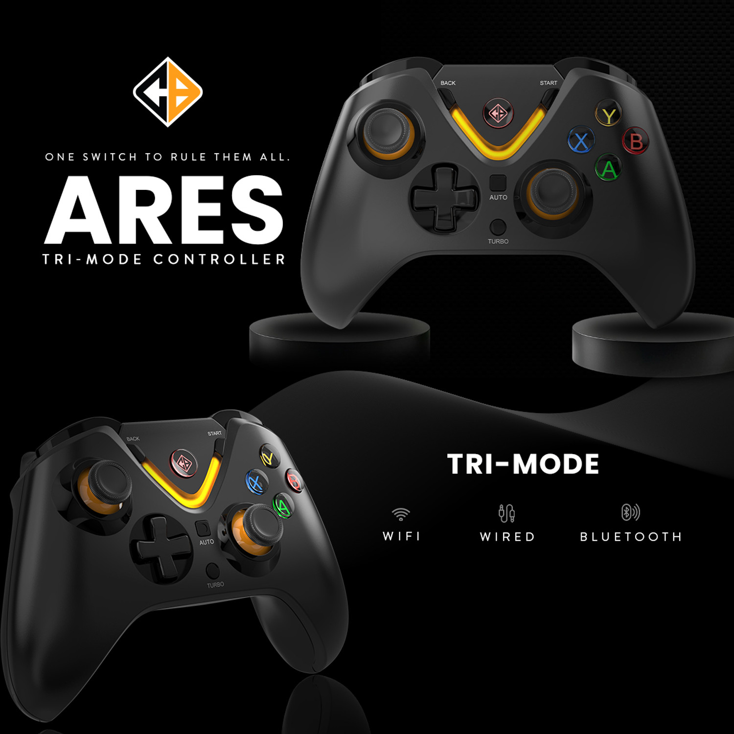 Image of Cosmic Byte Ares Wireless Gamepad Tri-Mode Gamepad