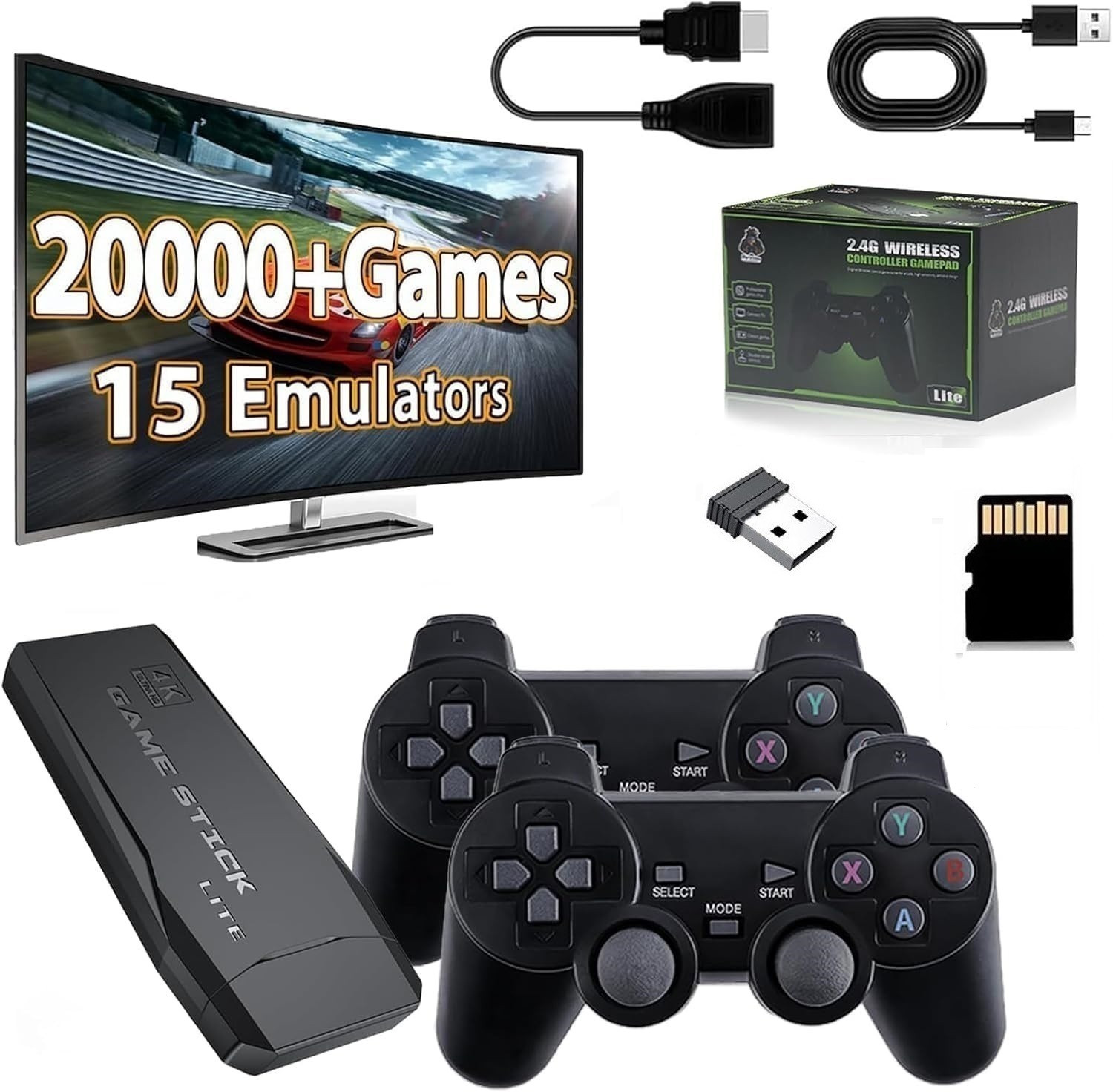 Image of GDMS M8 PRO Gaming Consoles 20000+ Games 9 Classic Emulators Wi-fi Gamepad