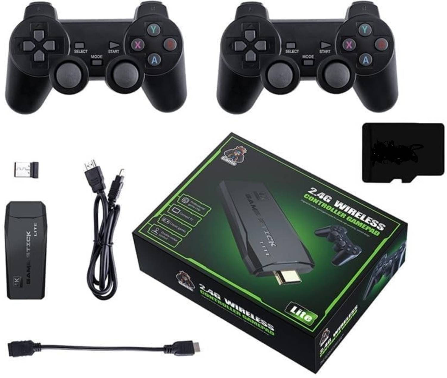 SHAILRON 2025 Console Retro Video Game 21000 Plus Games Dual-Player Setup Wi-fi Gamepad