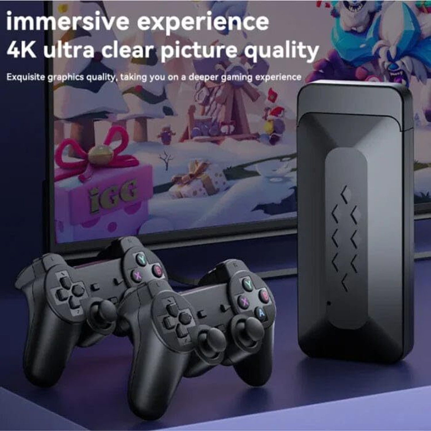 Image of SHAILRON GAME GURU Video Game Console For Tv Gaming, Supports 45 Emulators 30000+ Games Bluetooth Gamepad