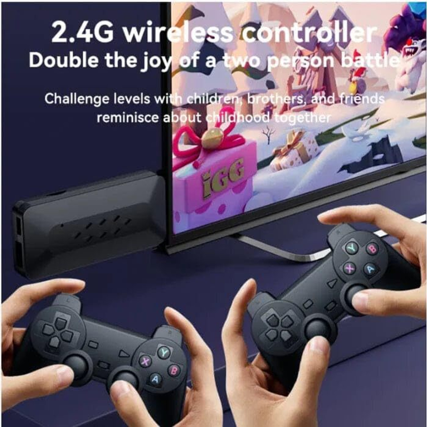 Image of SHAILRON GAME GURU Video Game Console For Tv Gaming, Supports 45 Emulators 30000+ Games Bluetooth Gamepad
