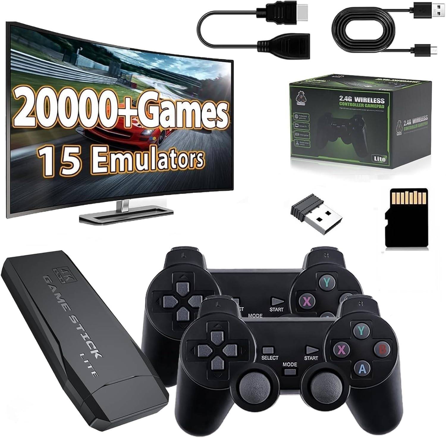 octanium Video Game TV - 4K Ultra HD, 2.4G Wireless Game, Dual-Player Setup 64GB GB with N/A