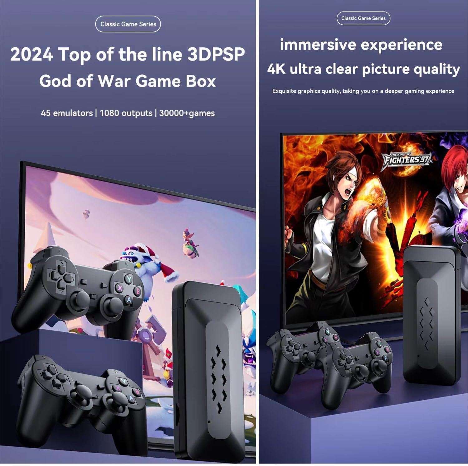 Image of SHAILRON M33 Game 30000+ INBUILT Classic Games 3D 4K Full HD Bluetooth Gamepad