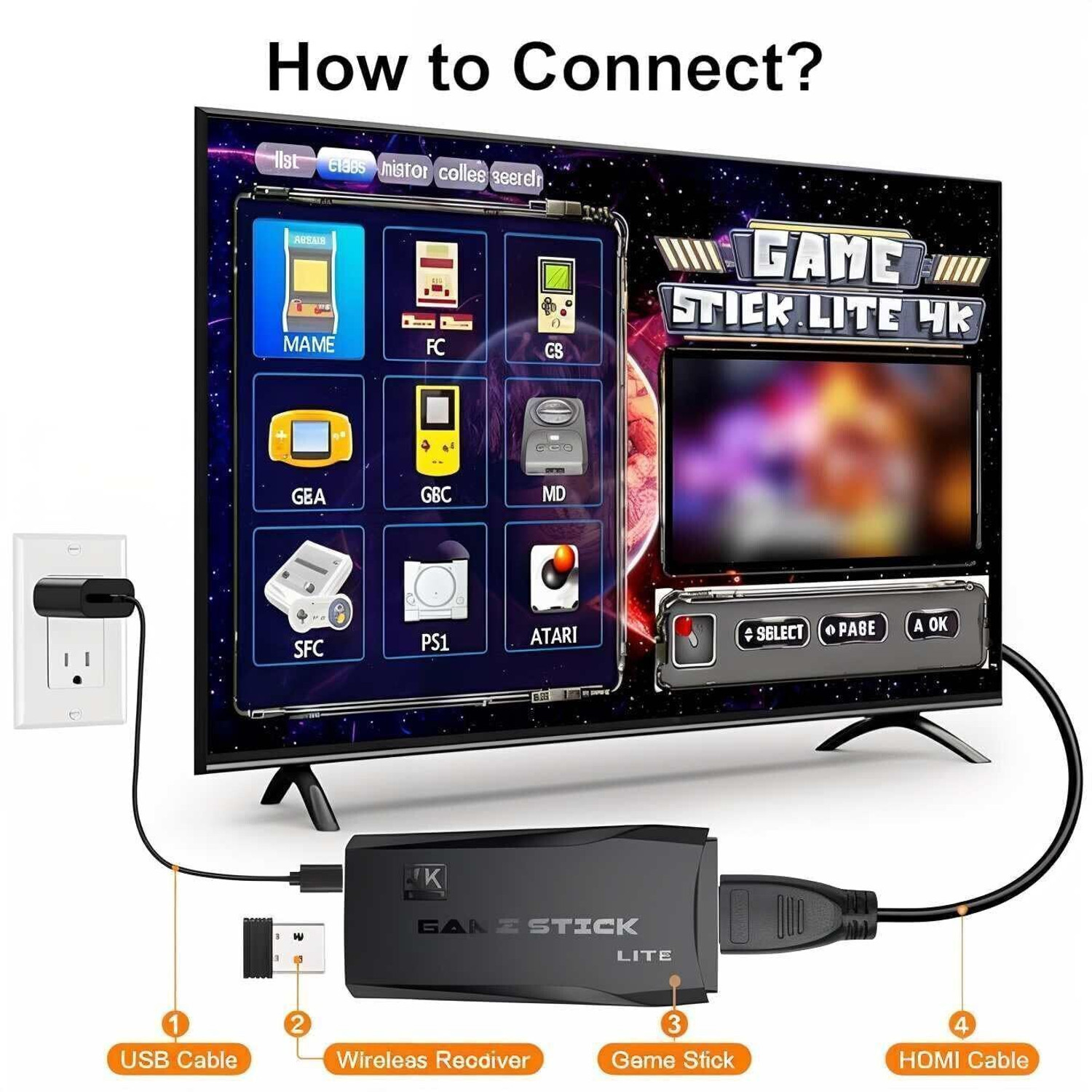 Image of SHAILRON 2025 Console Retro Video Game 21000 Plus Games Dual-Player Setup Wi-fi Gamepad