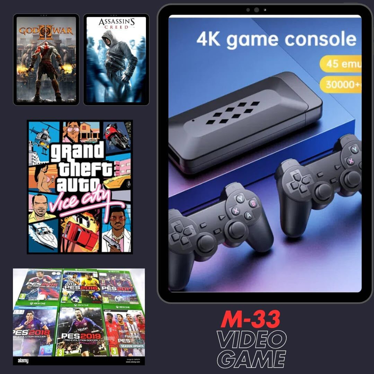 Image of SHAILRON GAME GURU Video Game Console For Tv Gaming, Supports 45 Emulators 30000+ Games Bluetooth Gamepad