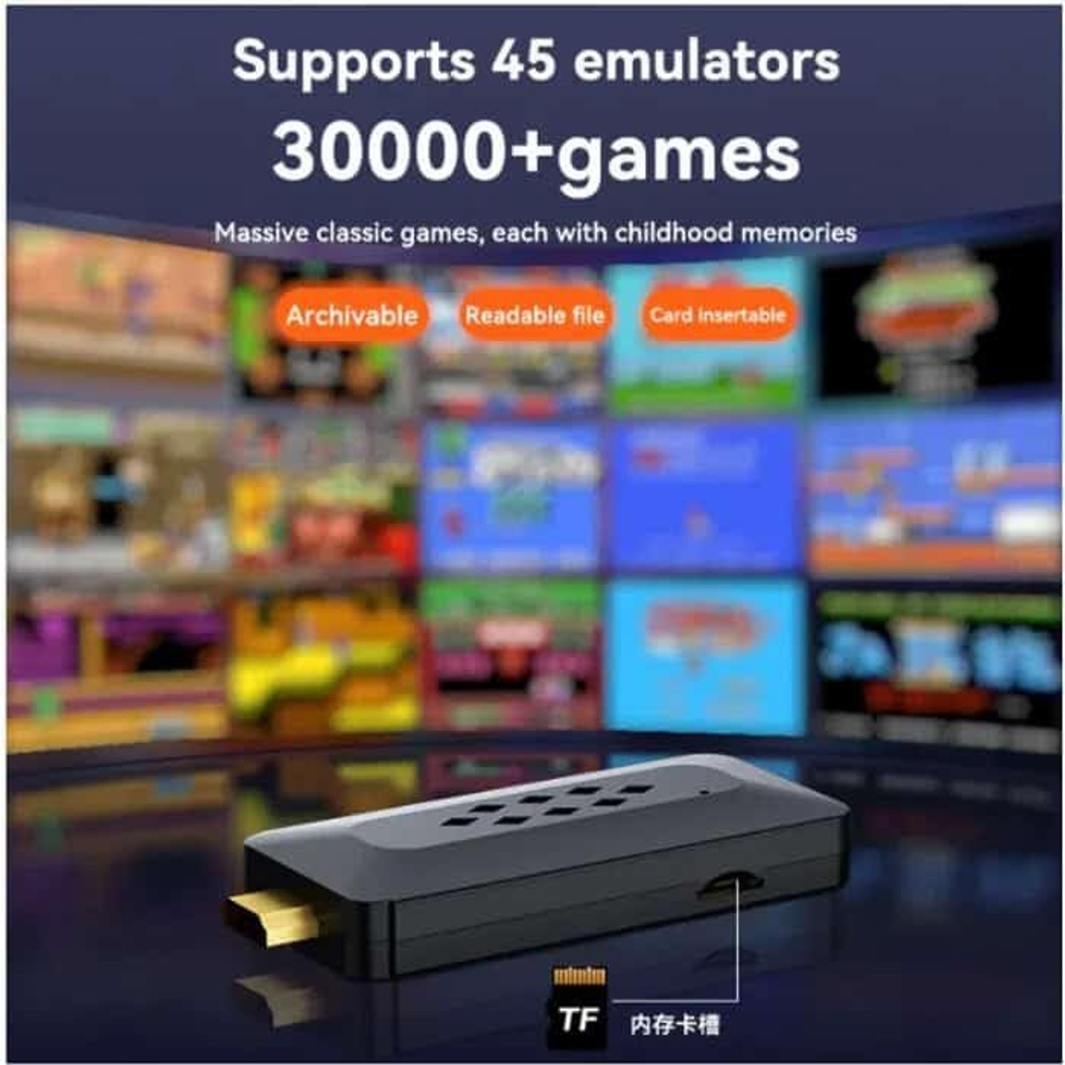 Image of SHAILRON GAME GURU Video Game Console For Tv Gaming, Supports 45 Emulators 30000+ Games Bluetooth Gamepad