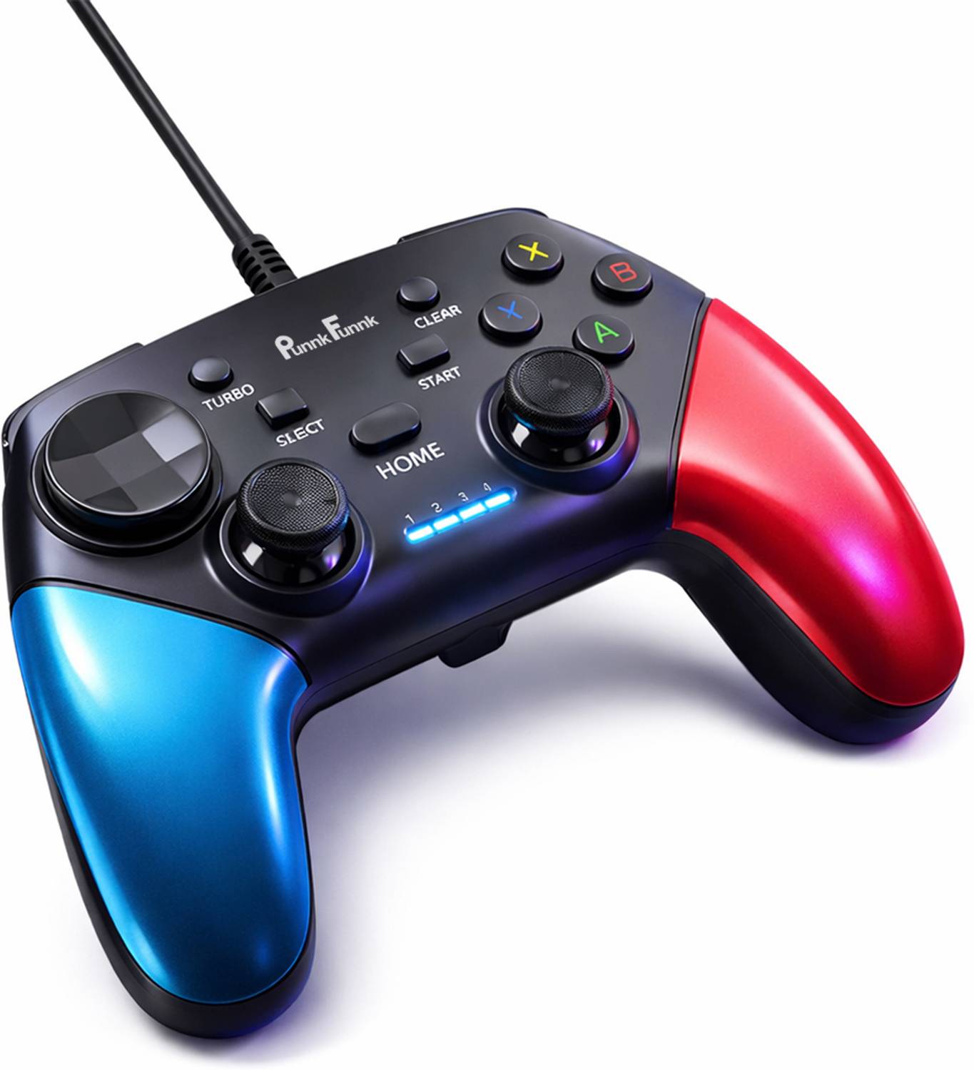 PunnkFunnk G9 Wired Game Controller for Android And iOS , PS3, PS4, PS5 Bluetooth Gamepad