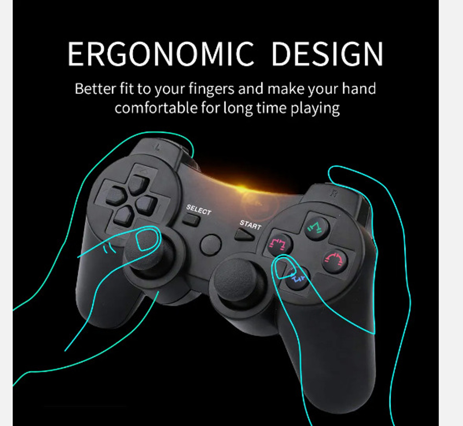 Image of HG WORLD PS3 Controller Wireless PS3 PlayStation Controller Smooth Gameplay Best Value USB Gamepad