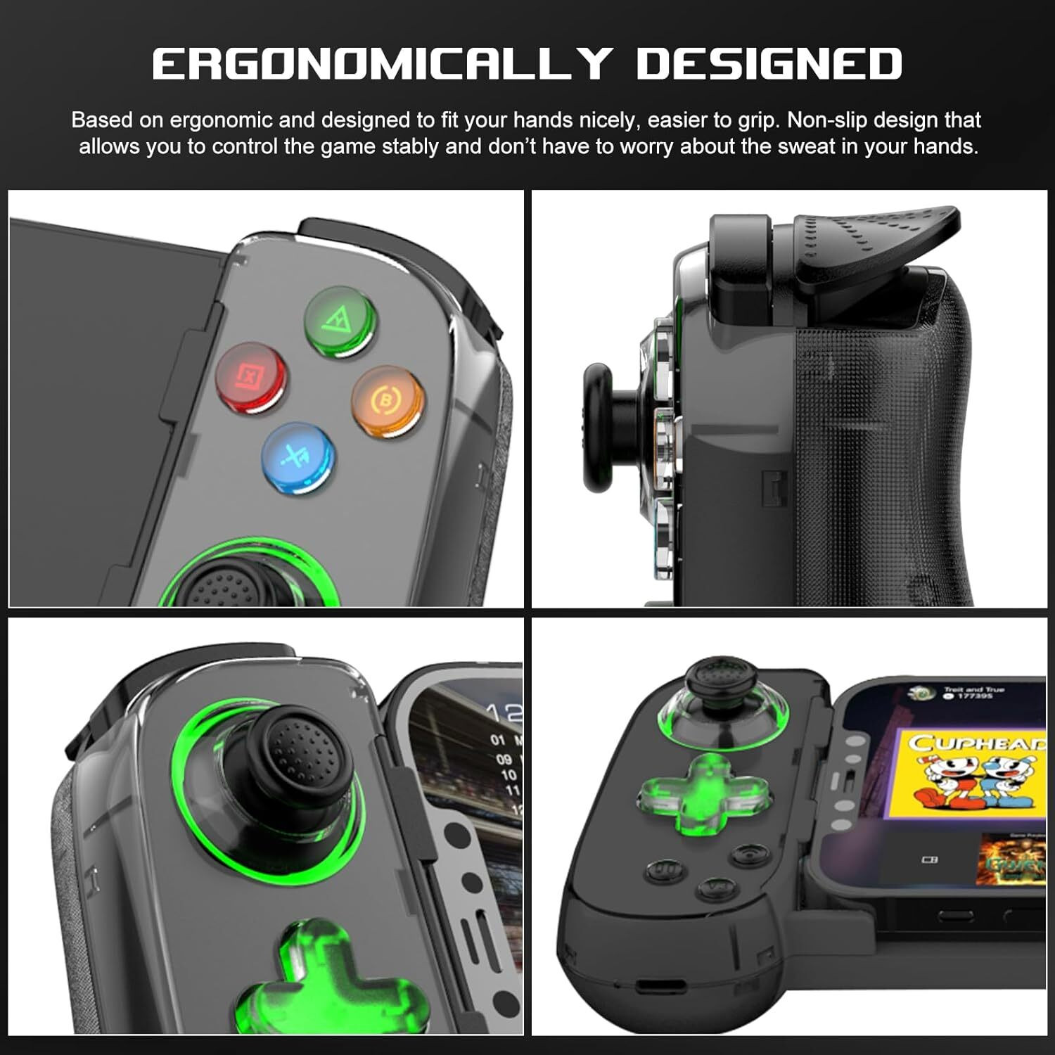 Image of ELECTRO WOLF Wireless Controller with Hall Joystick /Turbo /6-Axis Gyro /Dual Motor|Cloud Gaming Bluetooth Gamepad