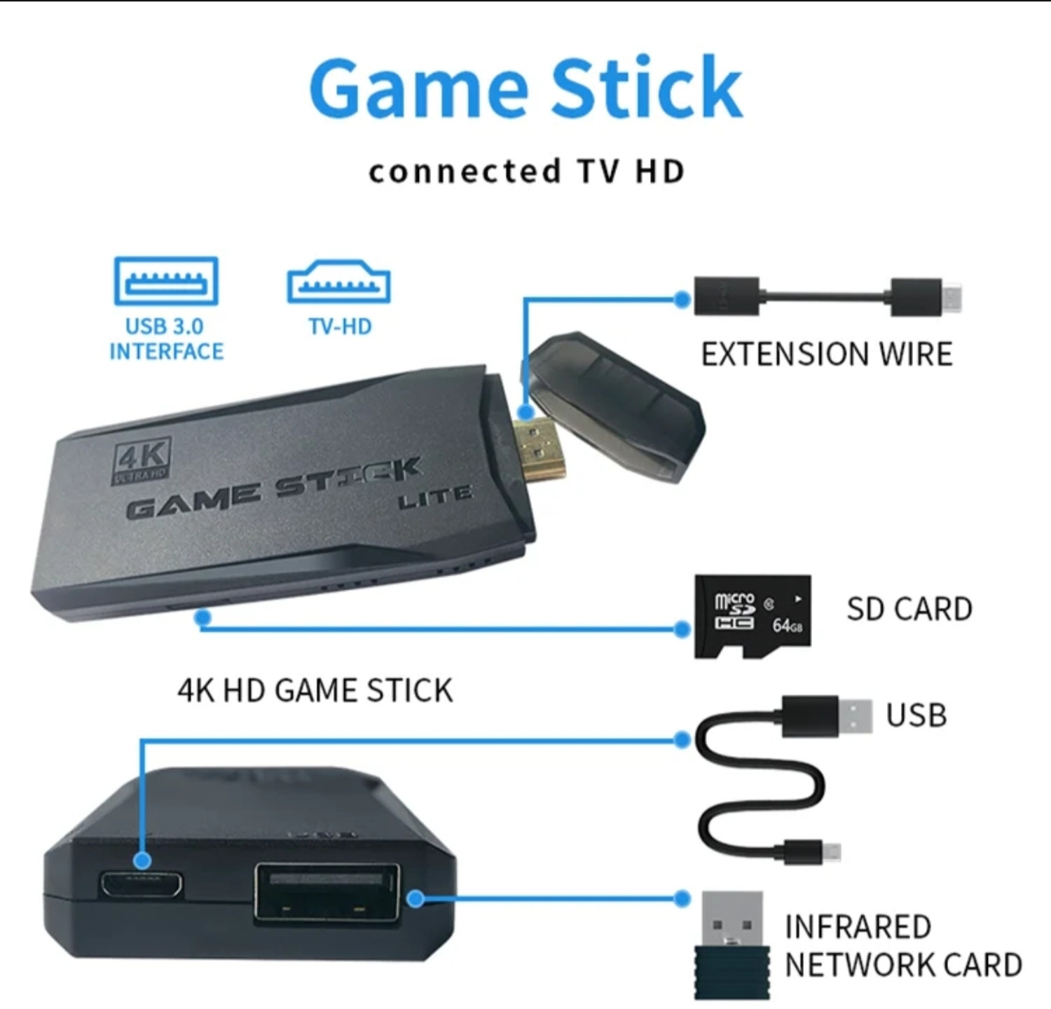 Image of GOGA ENTERPRISES ABS Multi Languages Multi Players Support 2.4g Wireless Controller M8 Gamepad USB Gamepad