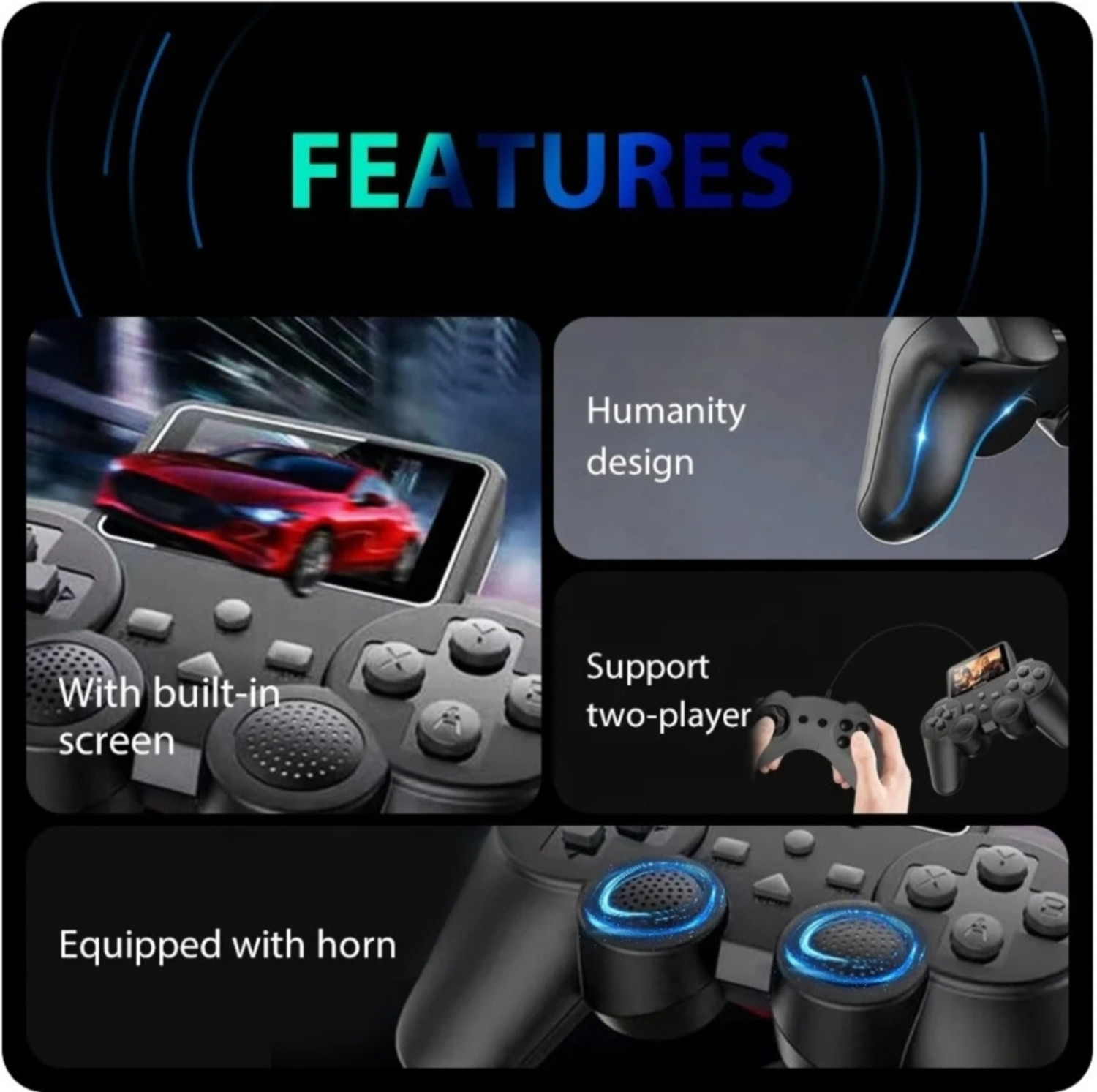 Image of GOGA ENTERPRISES ABS Battery Operated Digital Game Player Controller S2 Gamepad USB Gamepad