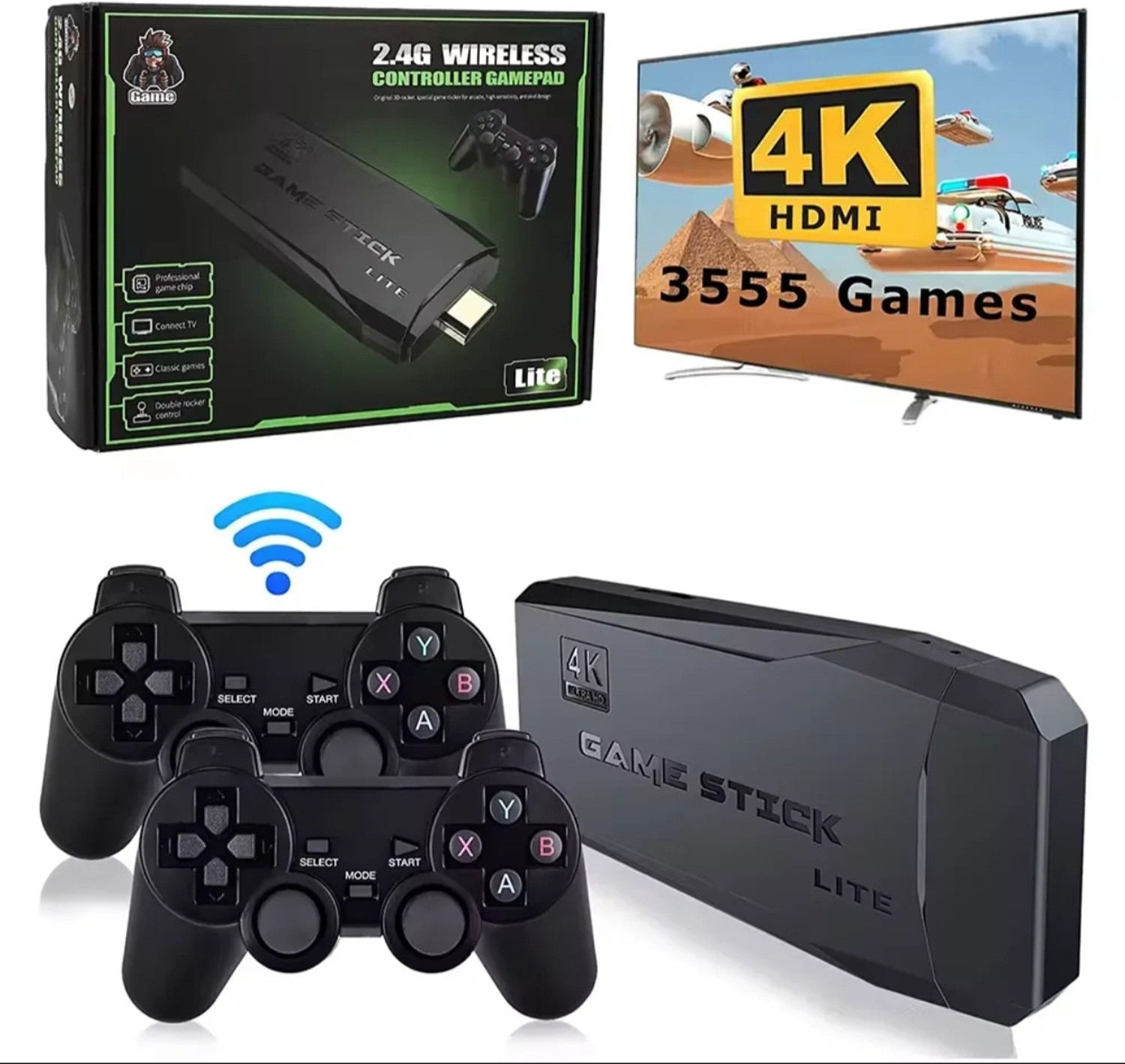 Image of GOGA ENTERPRISES ABS Multi Languages Multi Players Support 2.4g Wireless Controller M8 Gamepad USB Gamepad