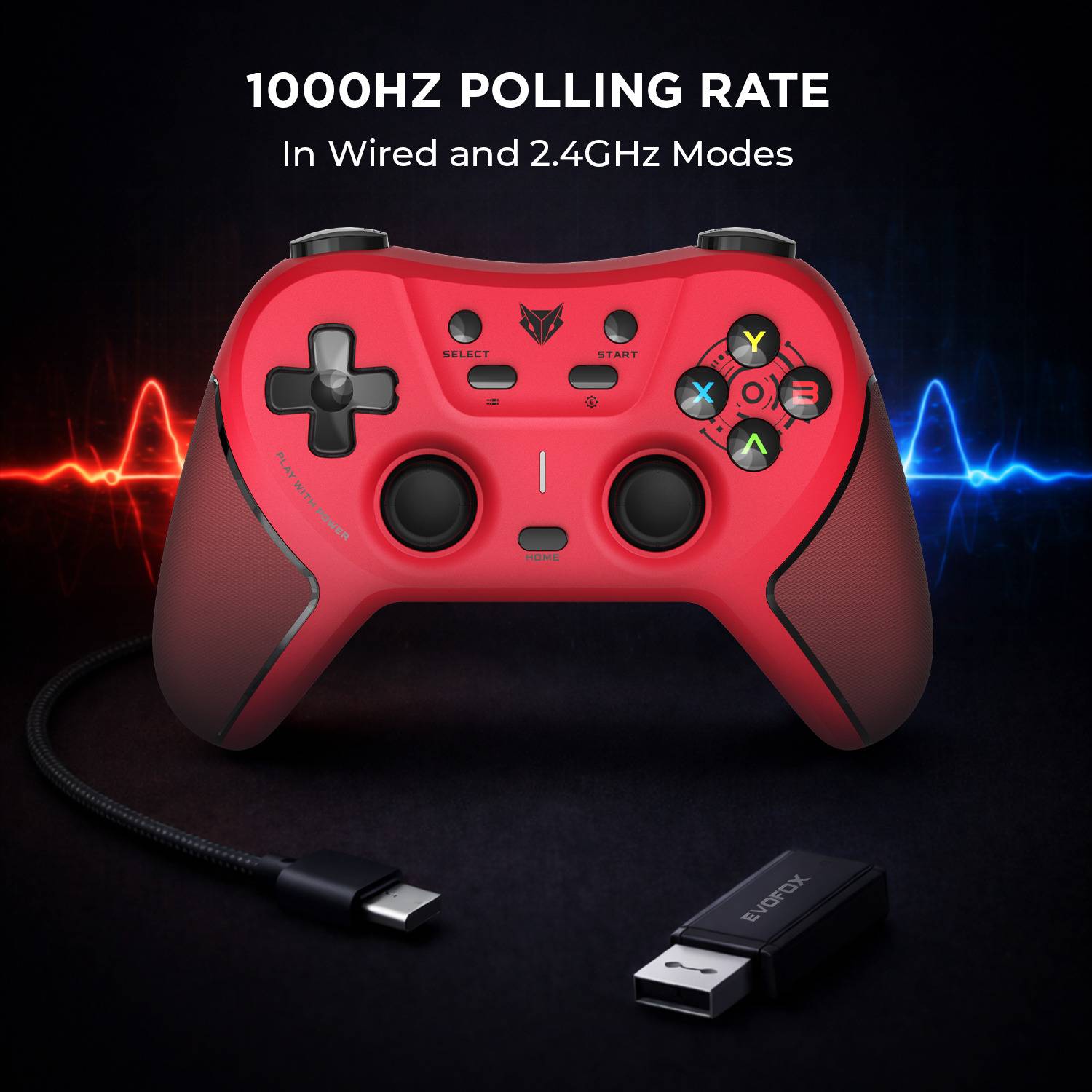 EVOFOX One S Universal 3-Mode Wireless & Wired Gamepad - Image 3