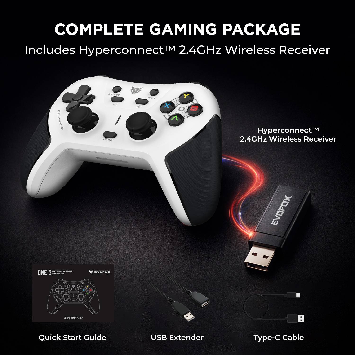 EVOFOX One S Universal 3-Mode Wireless & Wired Gamepad - Image 5