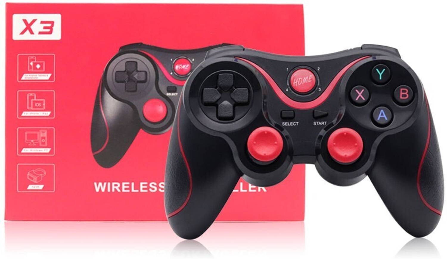 Timkolas X3 Wireless Gamepad Controller for Android,PC,SmartTV with Dual Analog Sticks_07 Bluetooth Gamepad
