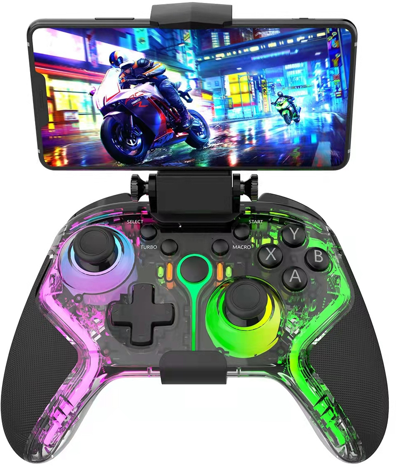 Image of MILLENNIUM TECHNOLOGY IPega Mobile Wireless Game Controller With RGB Lighting Bluetooth Gamepad