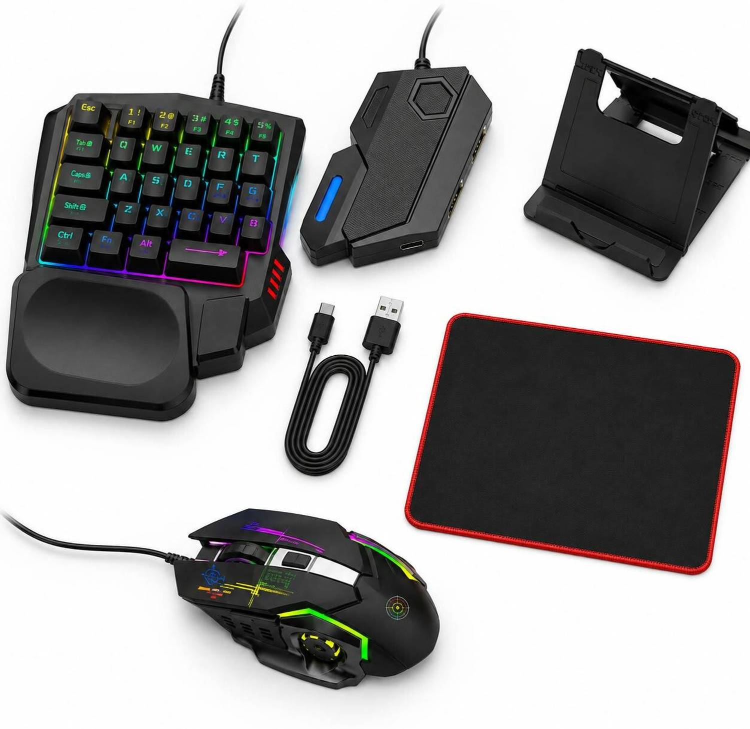 TECHNOLOGIA 5-in-1 Mobile Gaming Accessory Kit - Image 1