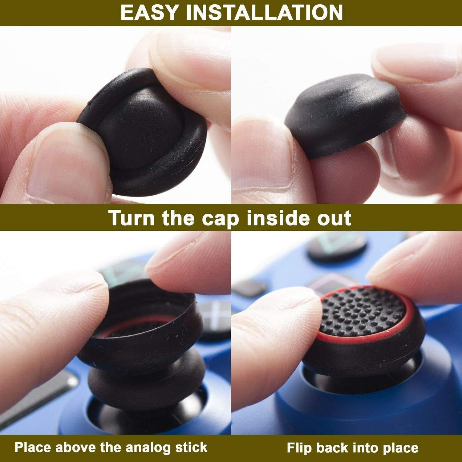Image of OIVO INDIA White Zigzag Silicone Controller Sleeve with Thumb Grip Caps, Anti-Slip Gaming Accessory Kit