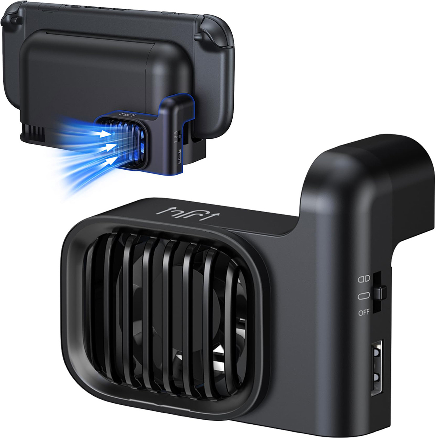 Image of ELEPHANTBOAT Charging Dock Cooling Fan for NS2 Switch 2 with Dual Speed and USB Port Gaming Accessory Kit
