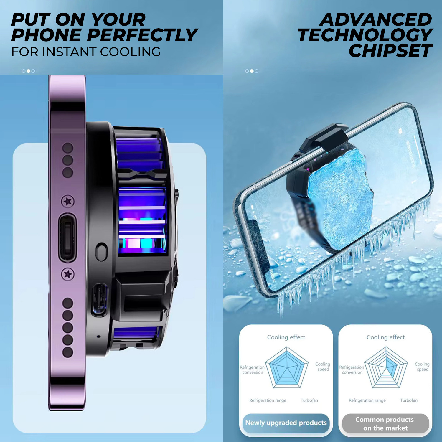 Image of WRADER Mobile Gaming Cooler for Long Gaming Sessions and Filming Gaming Accessory Kit
