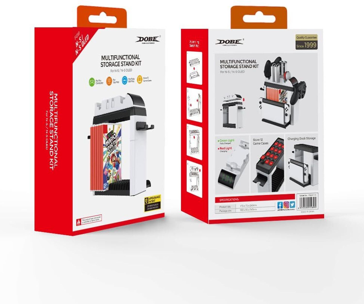 Image of HG WORLD Dobe Multifunctional Storage Stand Kit TNS-2113 for Switch and OLED Gaming Accessory Kit