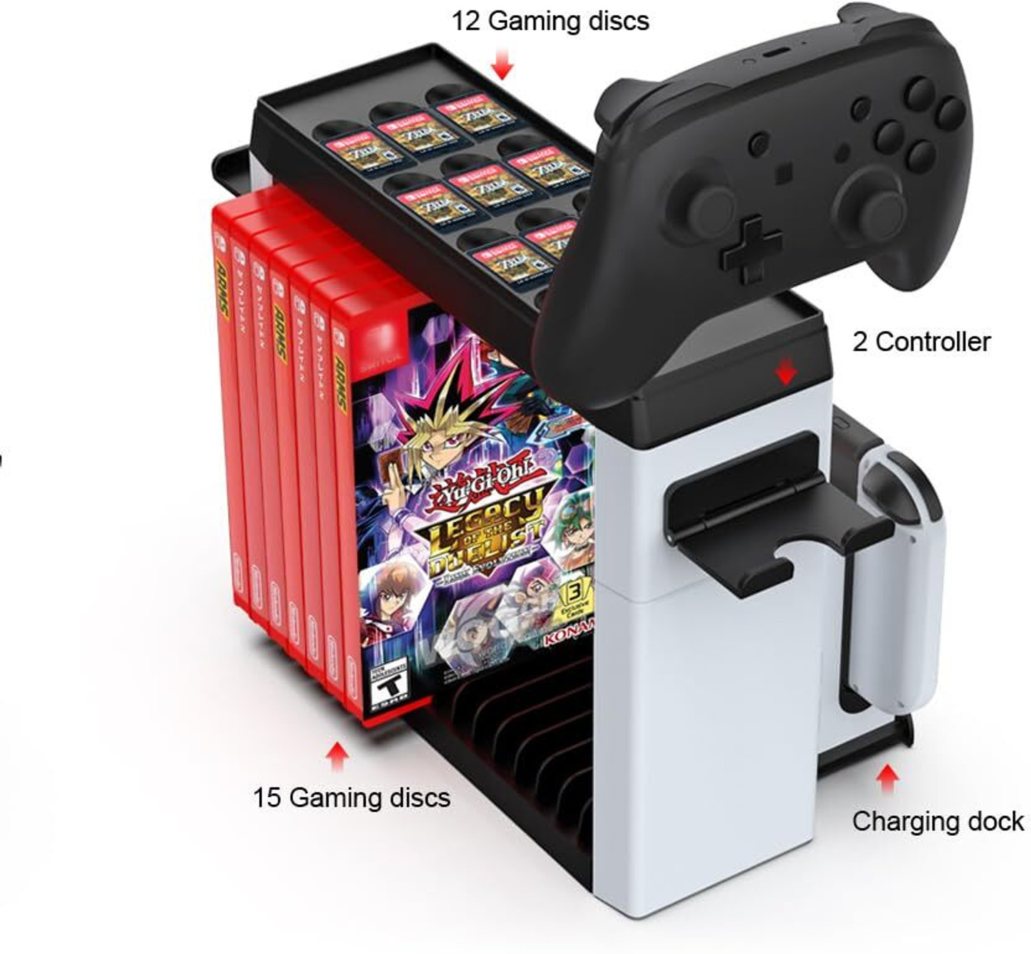 Image of HG WORLD Dobe Multifunctional Storage Stand Kit TNS-2113 for Switch and OLED Gaming Accessory Kit