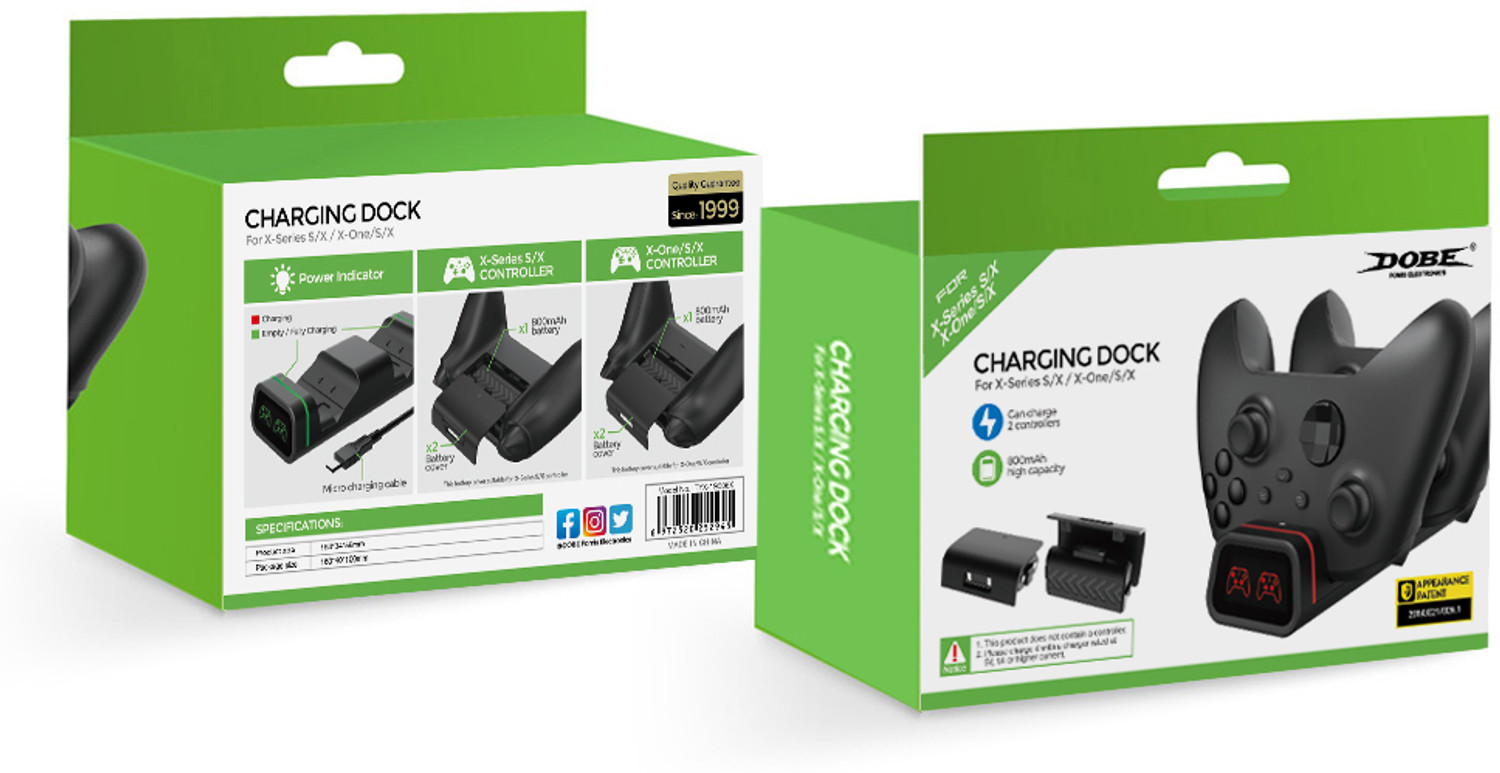 Image of HG WORLD Dobe Wireless Controller Charging Dock TYX-19006X Fast Charging Station Gaming Accessory Kit