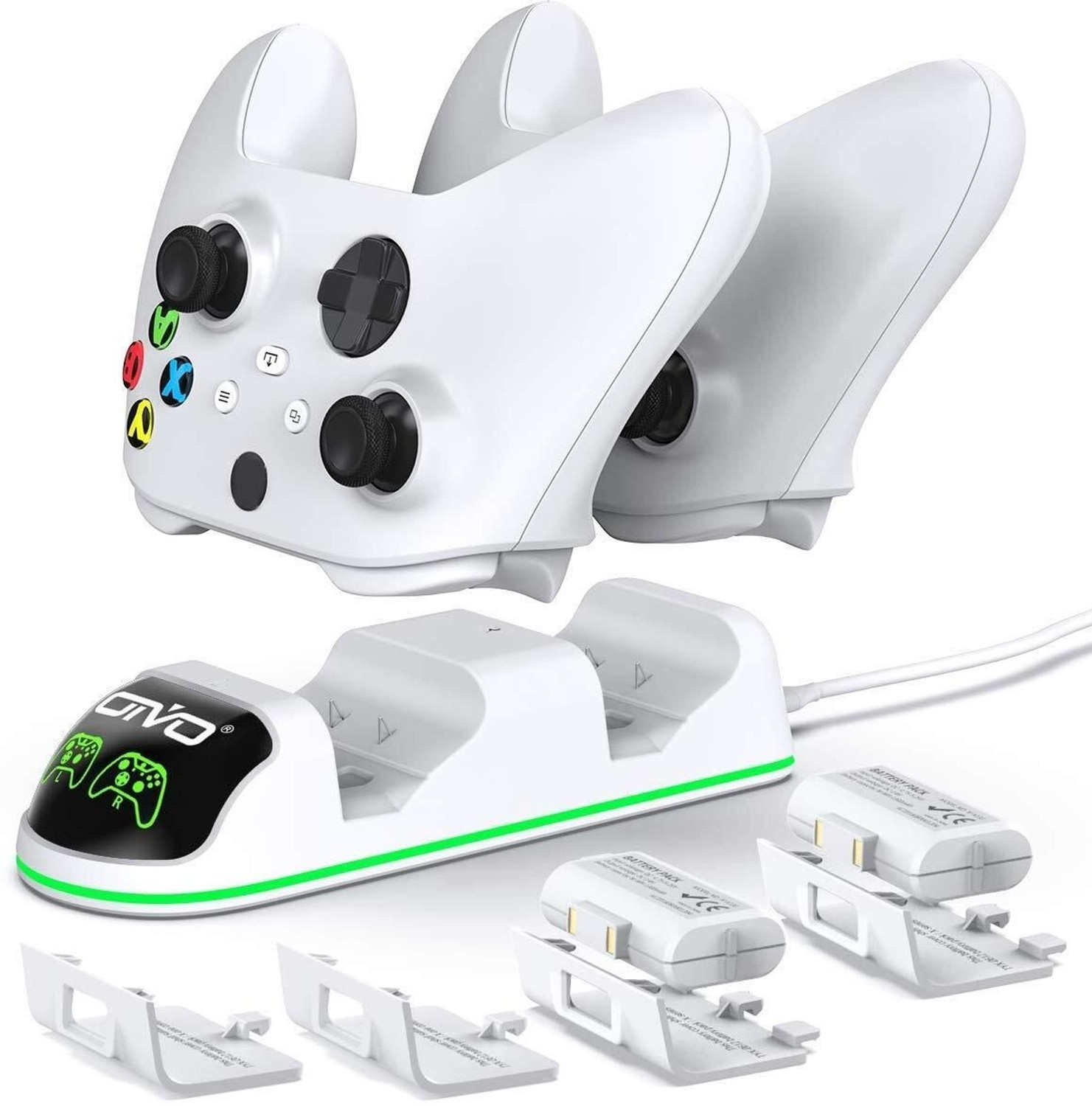 Image of HG WORLD OIVO Dual Charging Dock for Xbox One Series X | S Controller With 2 Battery Pack Gaming Accessory Kit