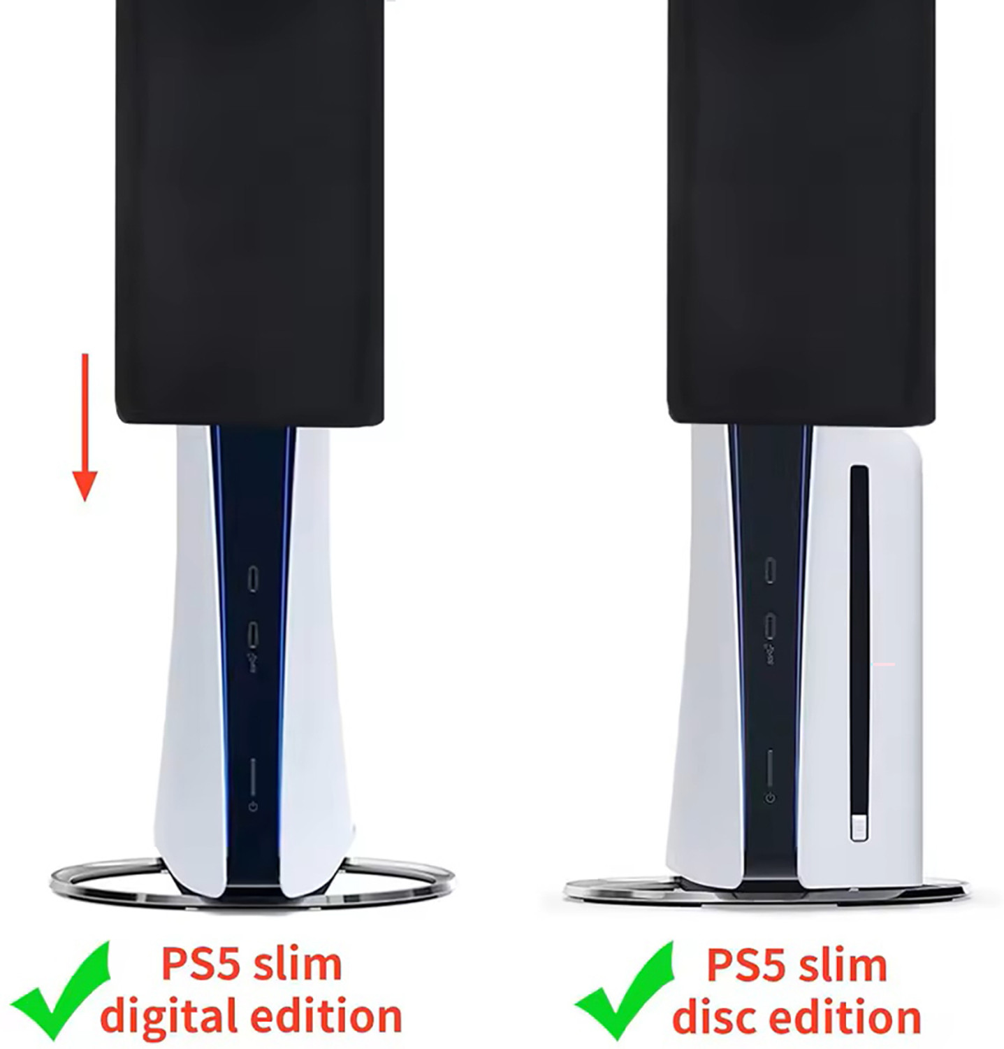 Image of OIVO INDIA Console Dust Cover + Dust Plug for PS5 Slim Console, Anti-Dust Protective Cover Gaming Accessory Kit