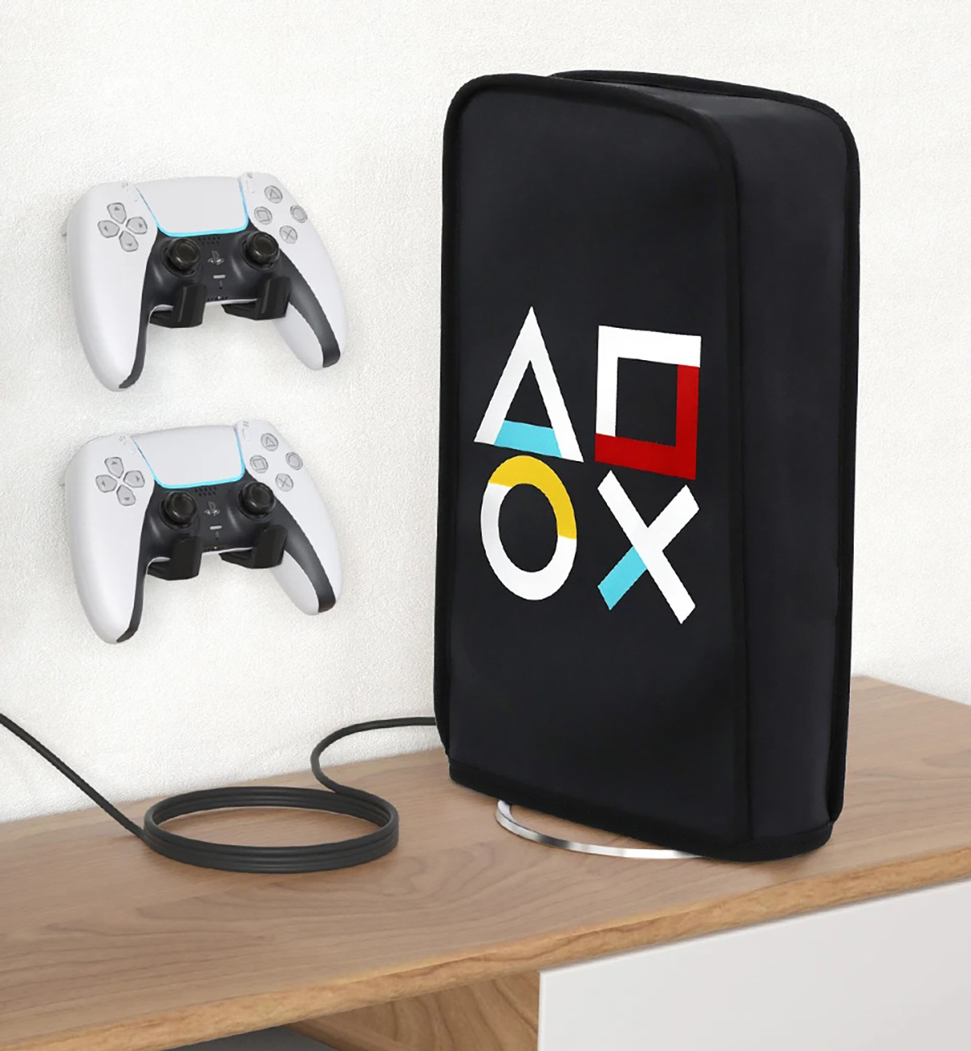 Image of OIVO INDIA Console Dust Cover + Dust Plug for PS5 Console, Anti-Dust Protective Cover Gaming Accessory Kit