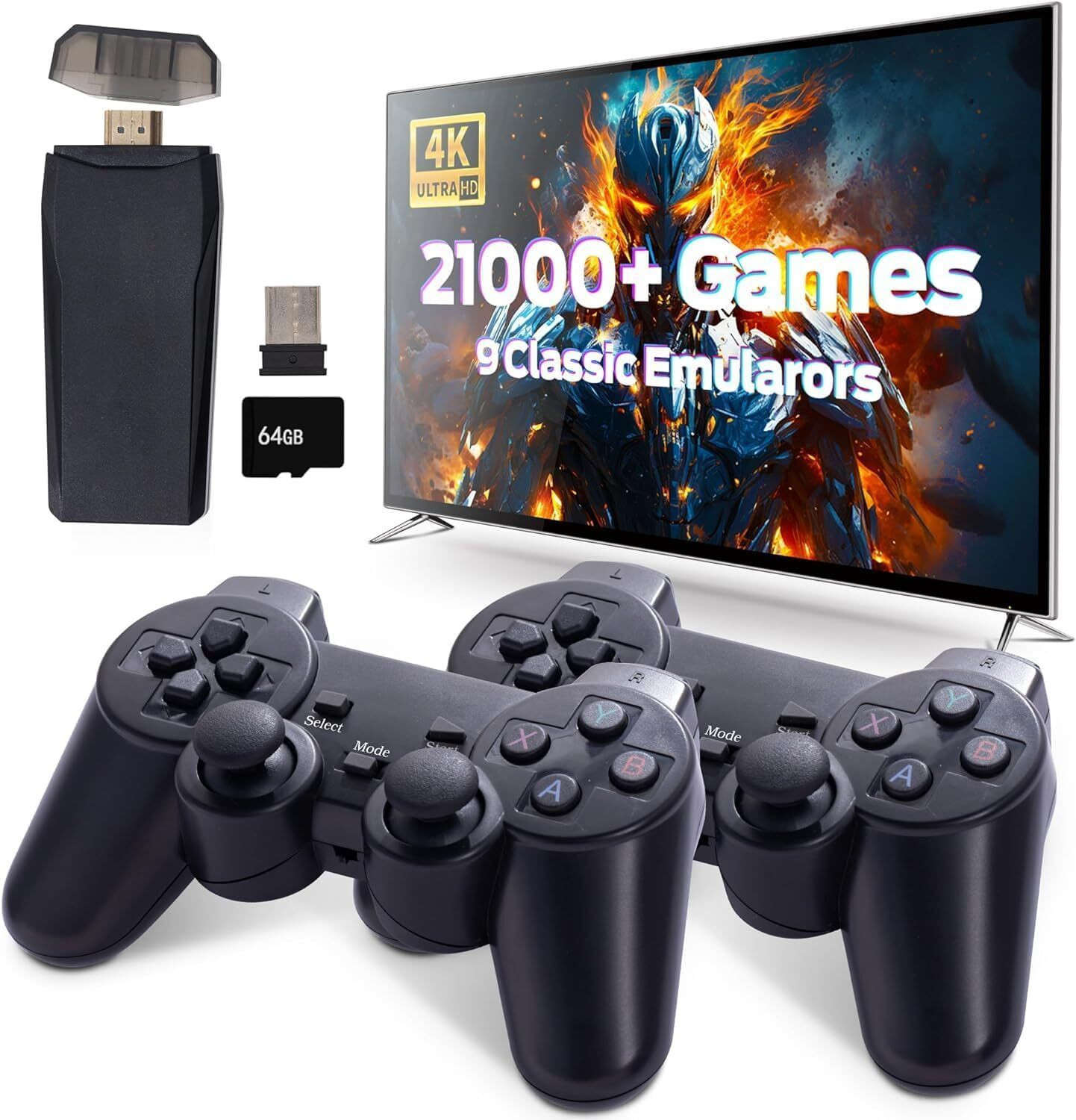 Image of Timkolas 2.4G Wireless TV Video Game With 4K HD Output & 23 Emulator Limited Collector's Edition with Game and Expansion Pack