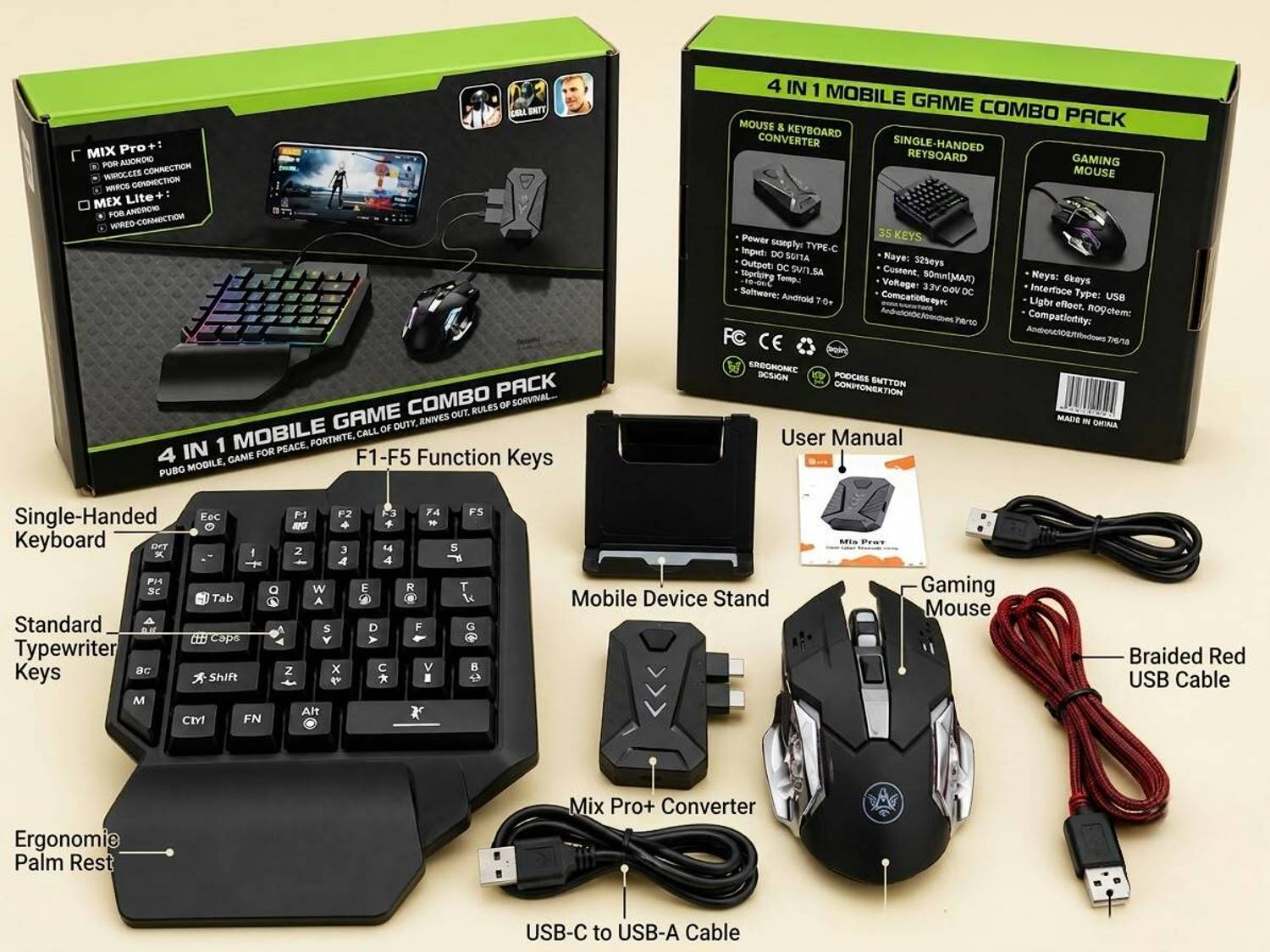 GENXRETRO MIX Pro+ 4-in-1 Mobile Game Combo Pack - Image 5