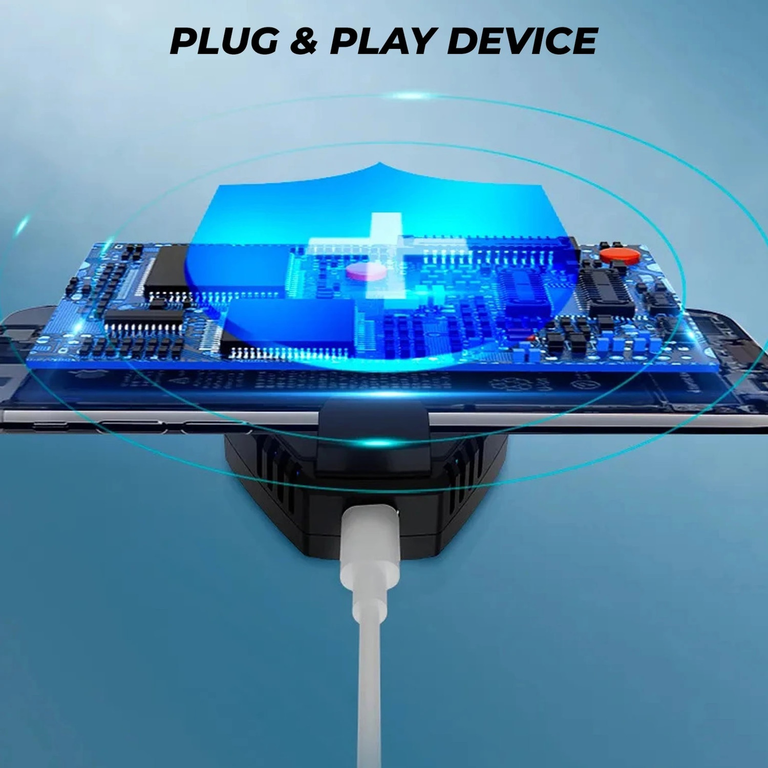 Image of AVSPARKS L01 Mobile Phone Cooler for Gaming for Game Long Filming Mobile Gaming Fan Gaming Accessory Kit