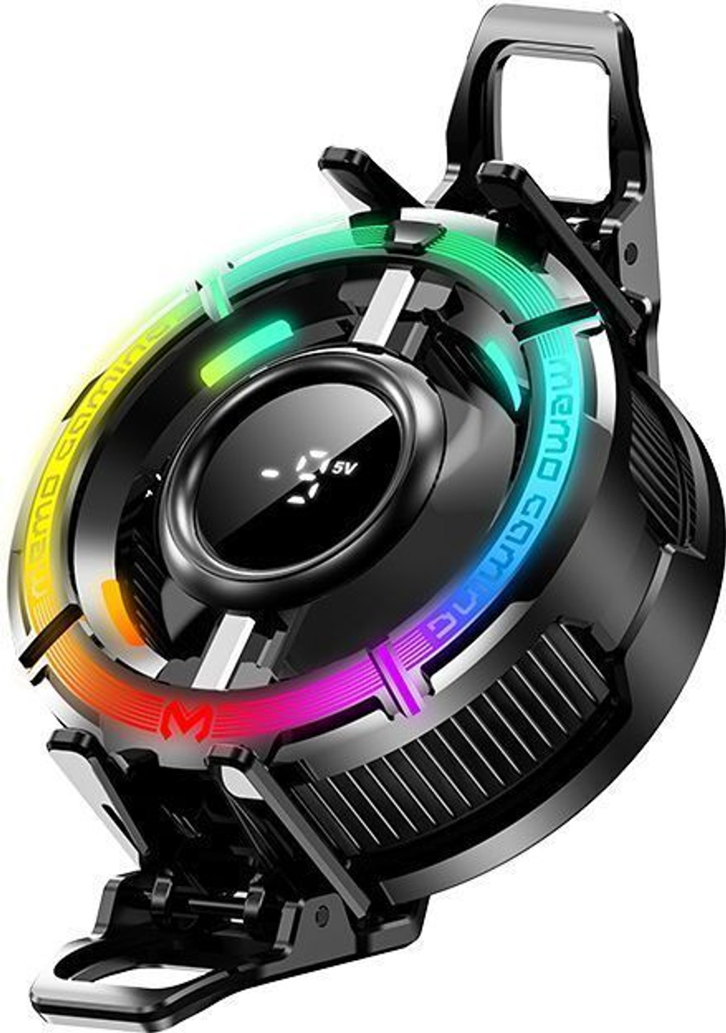 Image of Elixora Frozion Gaming Phone Cooler - AI Temperature Display , 0 Silent Freezing Gaming Accessory Kit