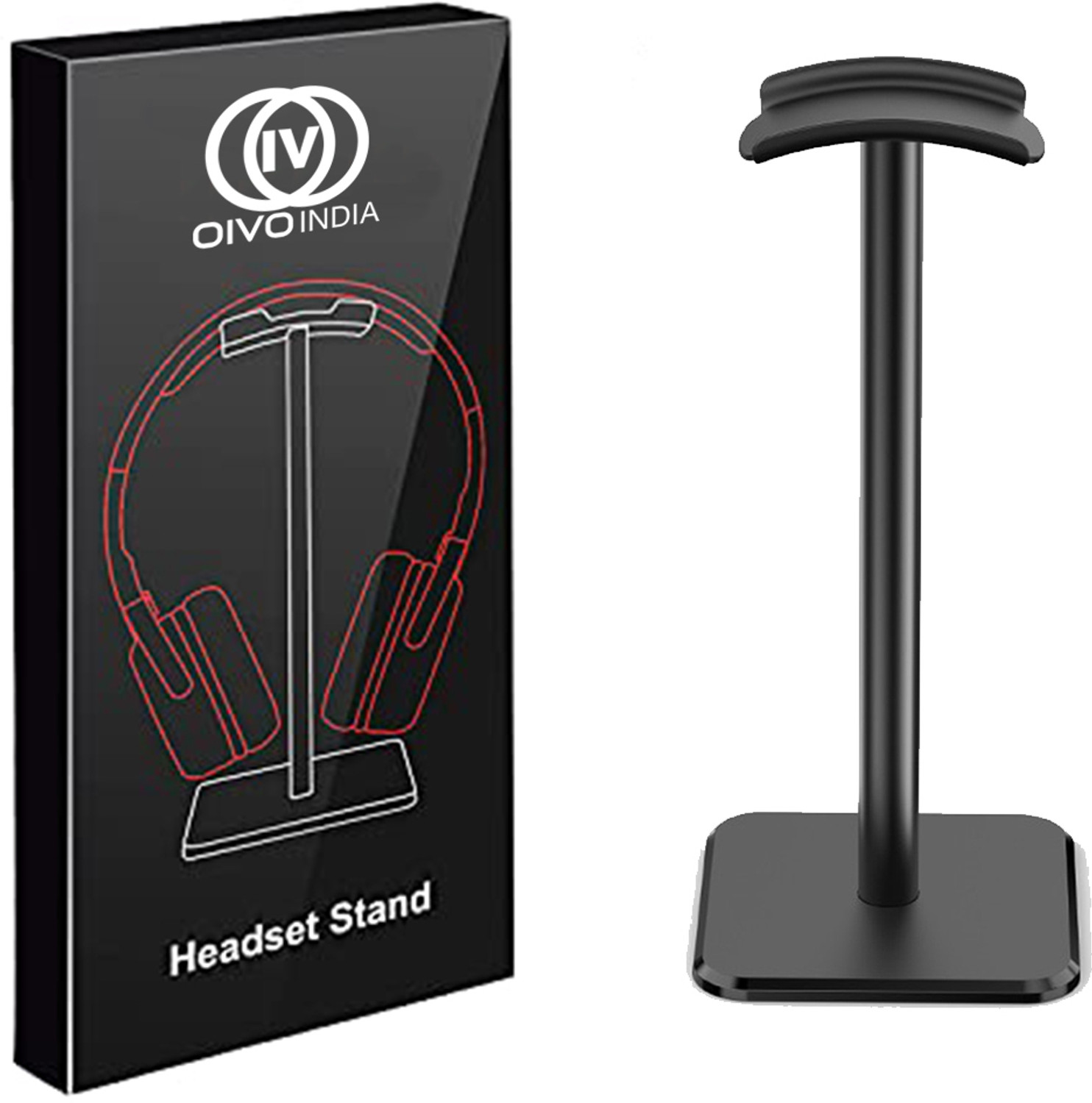 Image of OIVO INDIA Headset Holder with Aluminum Supporting Bar Flexible Headrest Gaming Accessory Kit