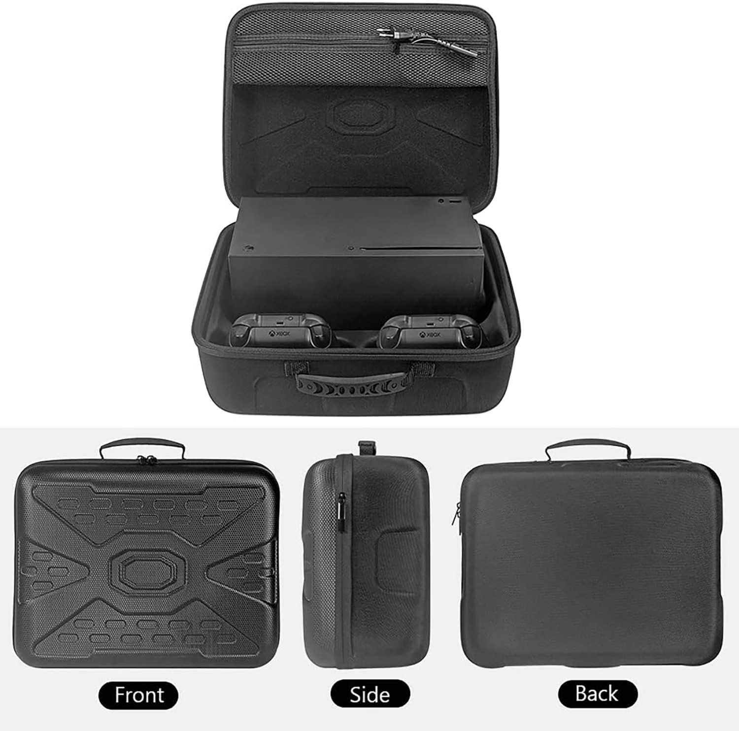Image of OIVO INDIA Travel Case for Xbox Series X Hard Shell Carrying Cover for Console, Controller Gaming Accessory Kit