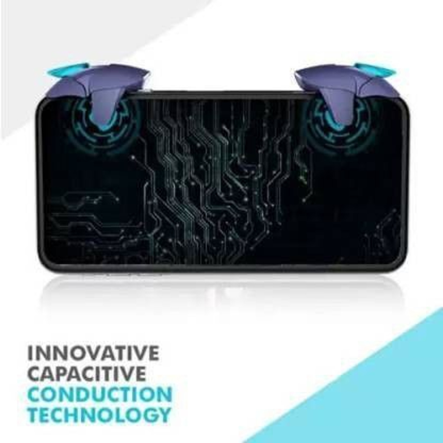 Image of AWD Blue Shark Pub-g Trigger all smart phone Buttons L1 R23 Gaming Accessory Kit