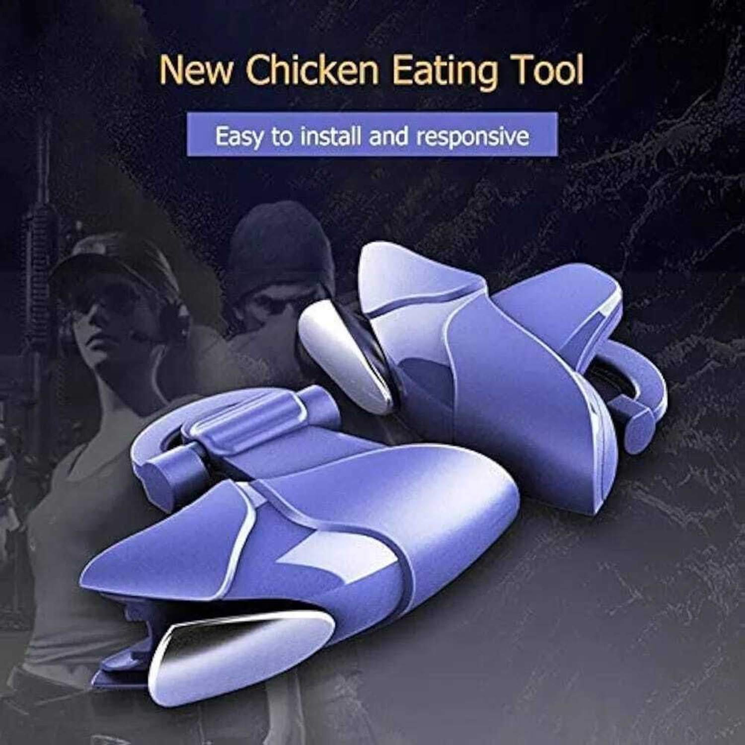 Image of VORLEN Blue Shark Pub-g Trigger all smart phone Buttons L1 R33 Gaming Accessory Kit
