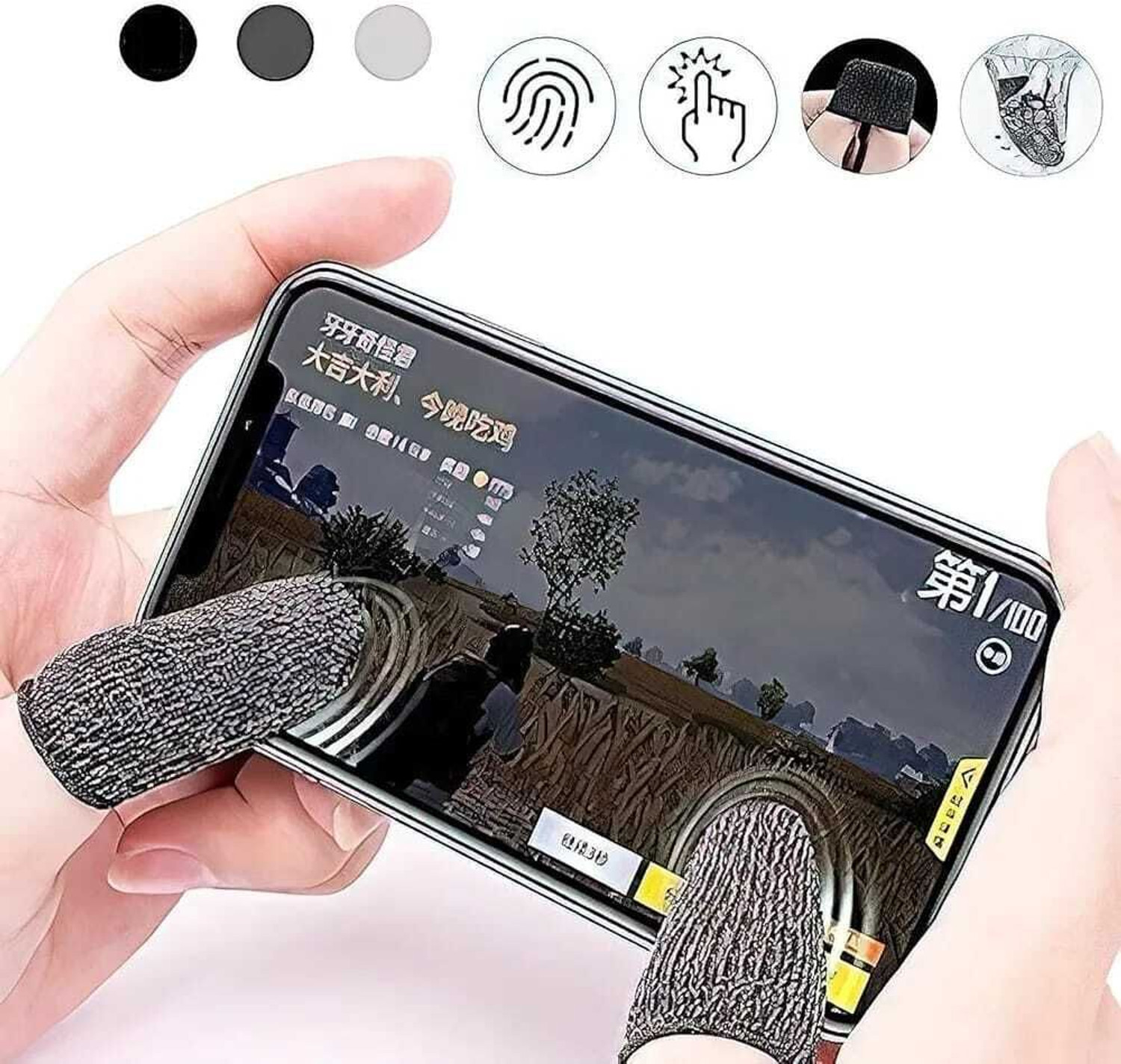 Image of AWD Blue Shark Pub-g Trigger all smart phone Buttons L1 R16 Gaming Accessory Kit