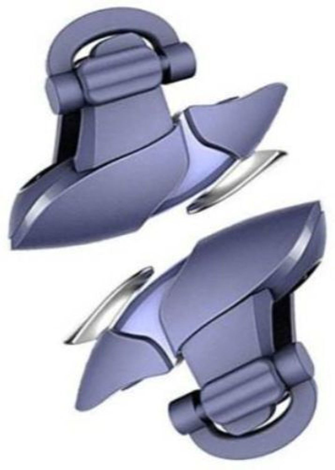 Image of Orvik Blue Shark Pub-g Trigger all smart phone compatible Gaming Accessory Kit