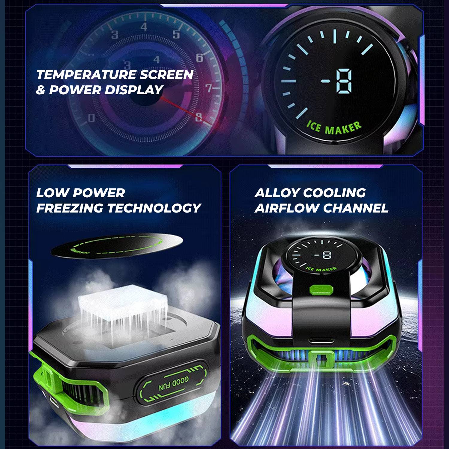 MOBIZAC Portable Magnetic Gaming Cooler for Smartphones - Image 3
