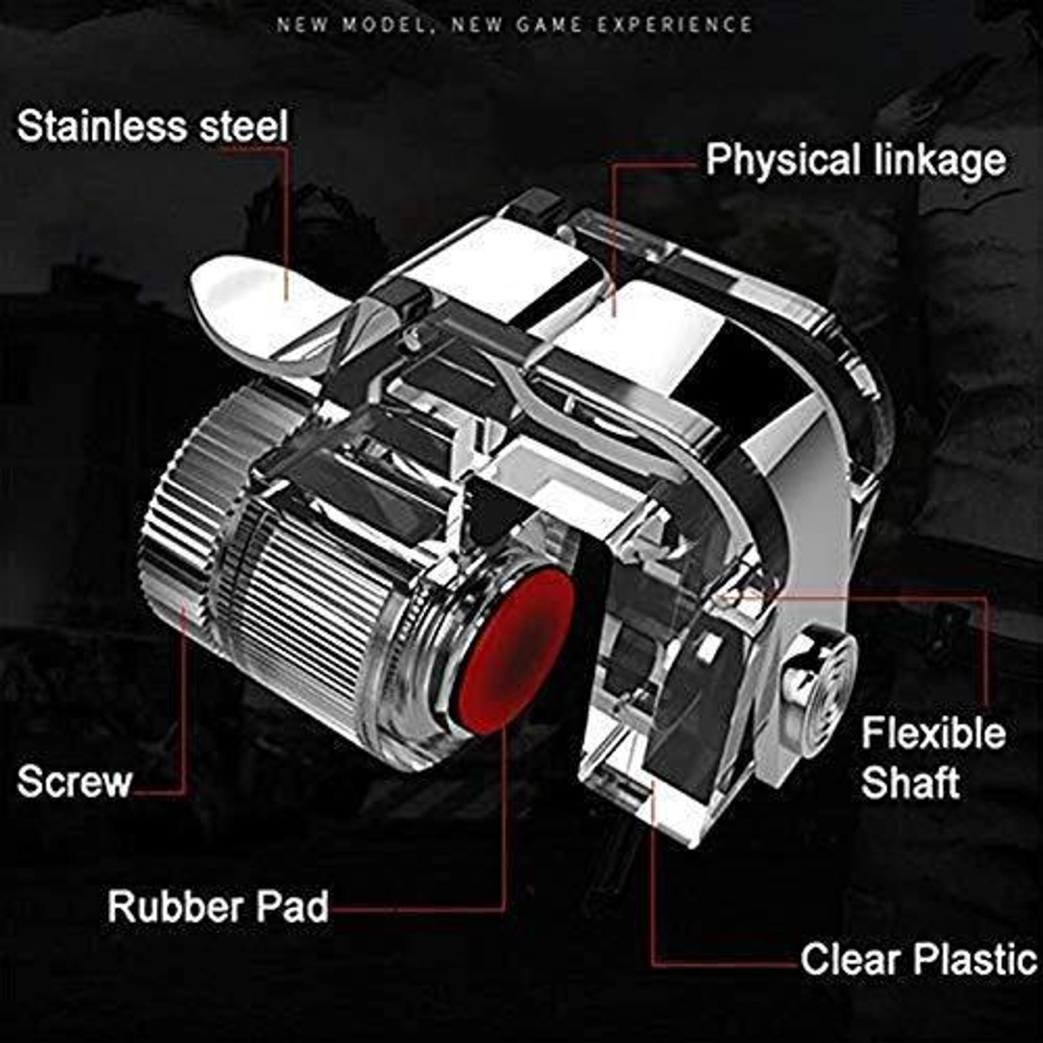 Image of GENIUSGRAWTH Heavy Trigger Conductive Mobile Gaming Triggers & All Android Gaming Accessory Kit