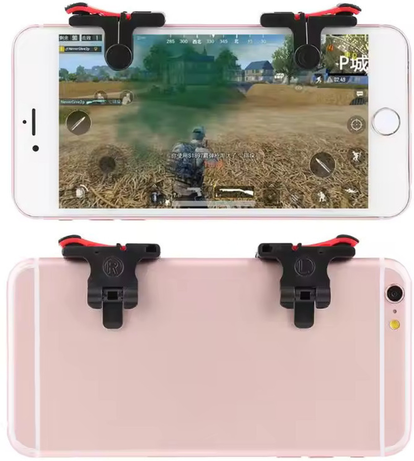 Image of TooHype Pack 2 Trigger+Finger sleeve Mobile pubg / FauG / Free Fire /Call of Duty Free fire Gaming Accessory Kit