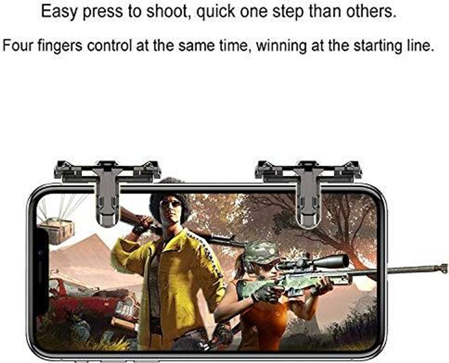 Image of Expresscraft White Shark Mobile Pubg Trigger Shooting Games Like Free Gaming Accessory Kit Gaming Accessory Kit