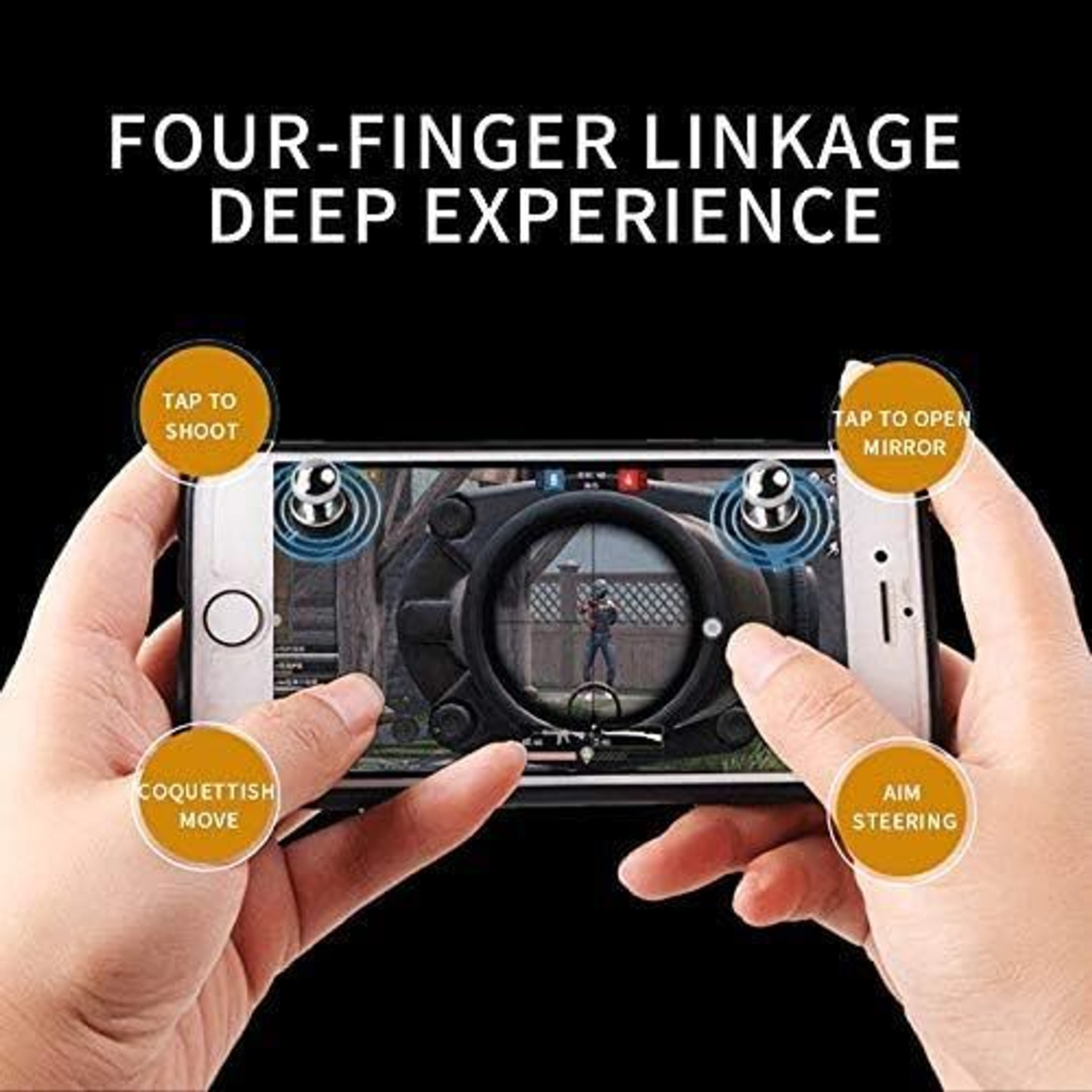 Image of Expresscraft White Shark Mobile Pubg Trigger Shooting Games Like Free Gaming Accessory Kit Gaming Accessory Kit