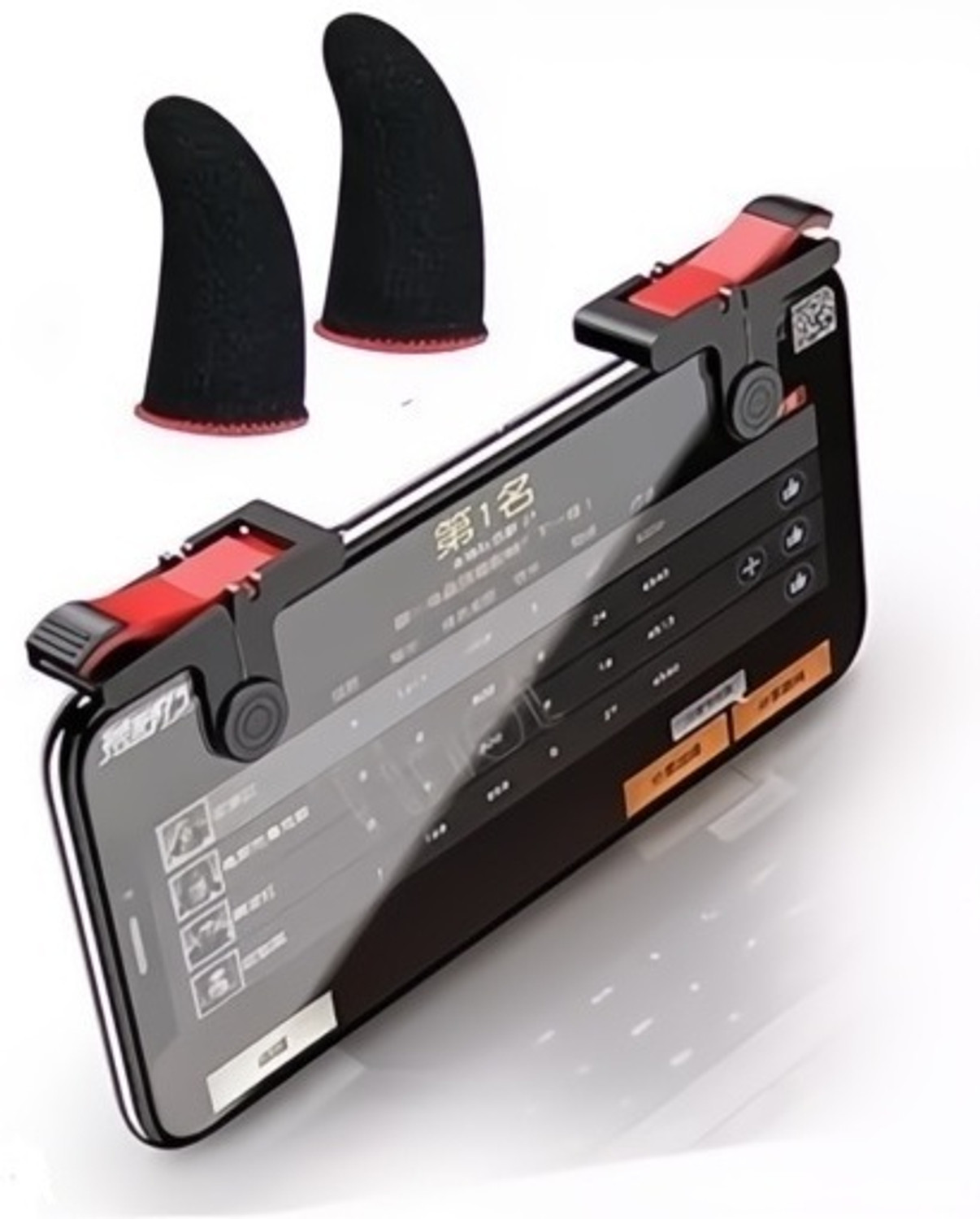 Image of TooHype Pack 2 Trigger+Finger sleeve Mobile pubg / FauG / Free Fire /Call of Duty Free fire Gaming Accessory Kit